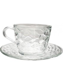 Set x12 (6 Tazas de té 210 ml + 6 platitos MANHATTAN) - 