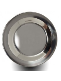 plato playo ac. inox. 22 cm - VAJILLAS Y VASOS