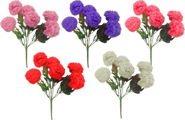 Bouquet de 6 Flores 5cm  x 28cm aprox - Imagen 2