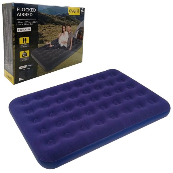 Colchon inflable 2 plazas 191x137cm aprox - Imagen 2