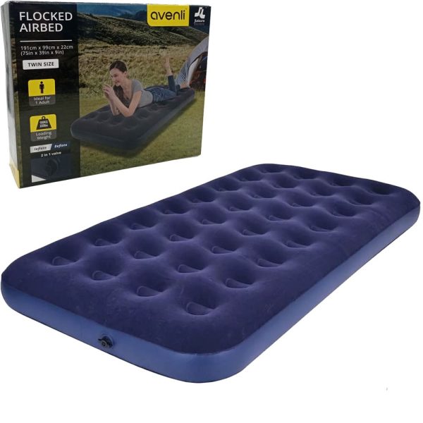 Colchon inflable 1 plaza y media 191x99cm aprox - Imagen 2