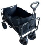 Carro playero c/ruedas anchas 90x58x79cm negro - Imagen 11
