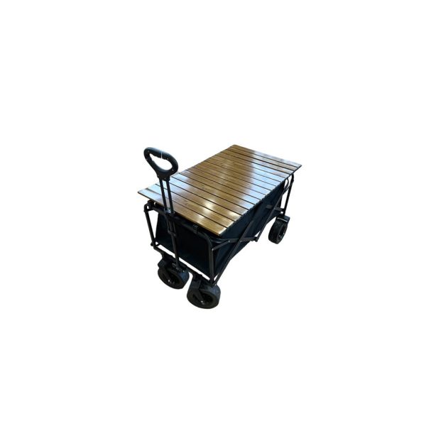 Carro playero c/ruedas anchas y mesa 90x58x79cm - Imagen 10