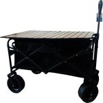 Carro playero c/ruedas anchas y mesa 90x58x79cm - Imagen 11