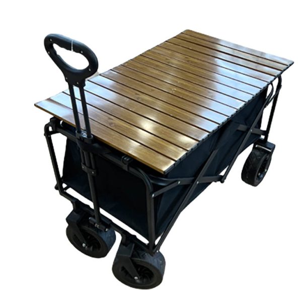 Carro playero c/ruedas anchas y mesa 90x58x79cm - Imagen 12