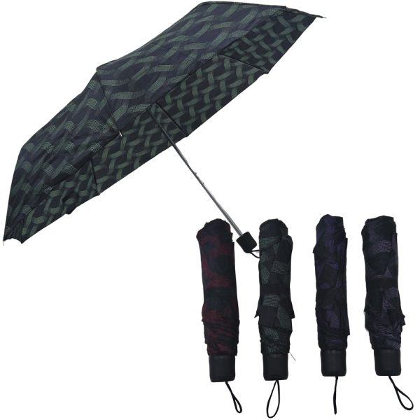 134129-1.jpg Paraguas plegable estampa entrelazada- 53cm aprox - Imagen 1