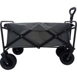 Carro playero c/ruedas anchas 90x58x79cm gris - Imagen 2