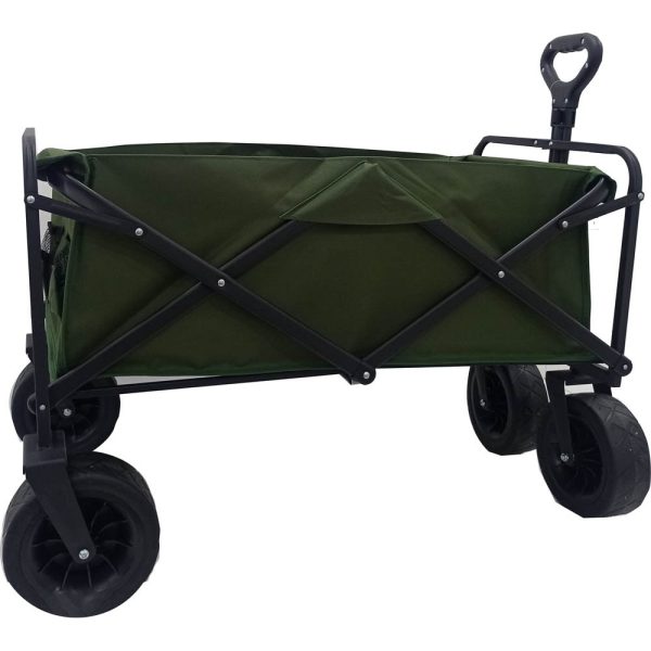 134969-1.jpg Carro playero c/ruedas anchas 90x58x79cm verde - Imagen 1