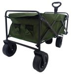 Carro playero c/ruedas anchas 90x58x79cm verde - Imagen 2