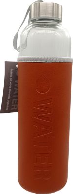 Botella de vidrio c/funda WATER 600cc  apro- 6 col - Imagen 3