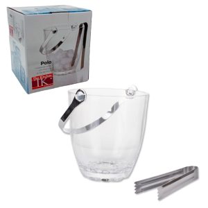 Hielera de vidrio POLOi ncl/pinza y mango de metal cap 845ml