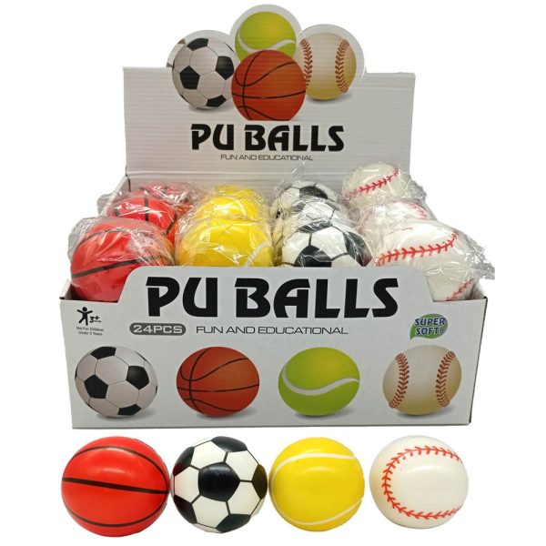 Pelotas de 2.5´4 deportes en Display de 24 pzas - Imagen 2