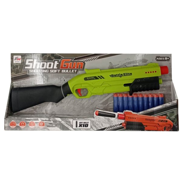 Escop nerf 10 balas 43x19cm sur6 en display - Imagen 4