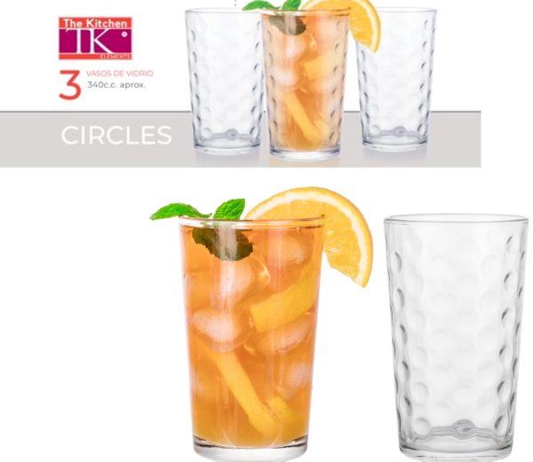 301319-1.jpg Set x3 vasos T/L 340cc aprox - Imagen 1