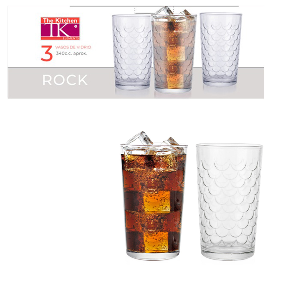 Set x3 vasos T/L 340cc