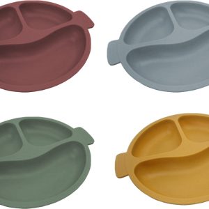 Plato de silicona,3 divisiones,c/vent 22.5*19.5*3.cm aprox