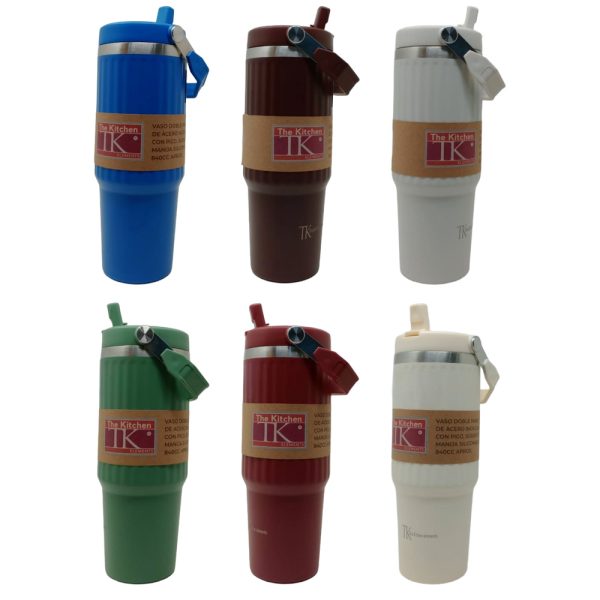 302253-1.jpg Vaso dob pared inox c/pico+sorbete+manija silic 840cc aprox - Imagen 1