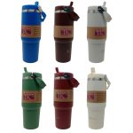 Vaso dob pared inox c/pico+sorbete+manija silic 840cc aprox - Imagen 2