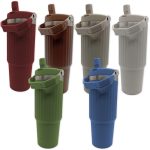 Vaso dob pared inox c/pico+sorbete+manija silic 840cc aprox - Imagen 3