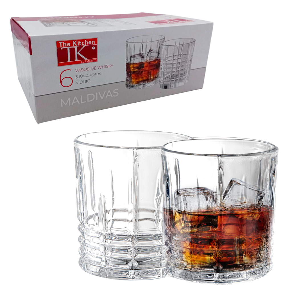 Set x6 vasos 333ml -linea Maldivas
