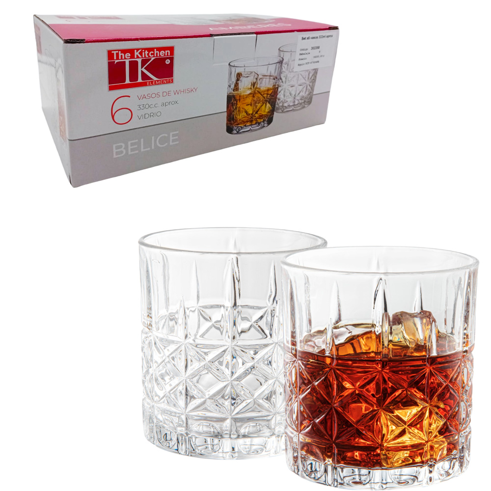 Set x6 vasos 333ml