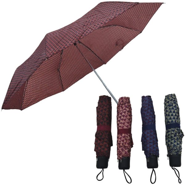 302657-1.jpg Paraguas plegable estampado triángulos- 53cm aprox - Imagen 1
