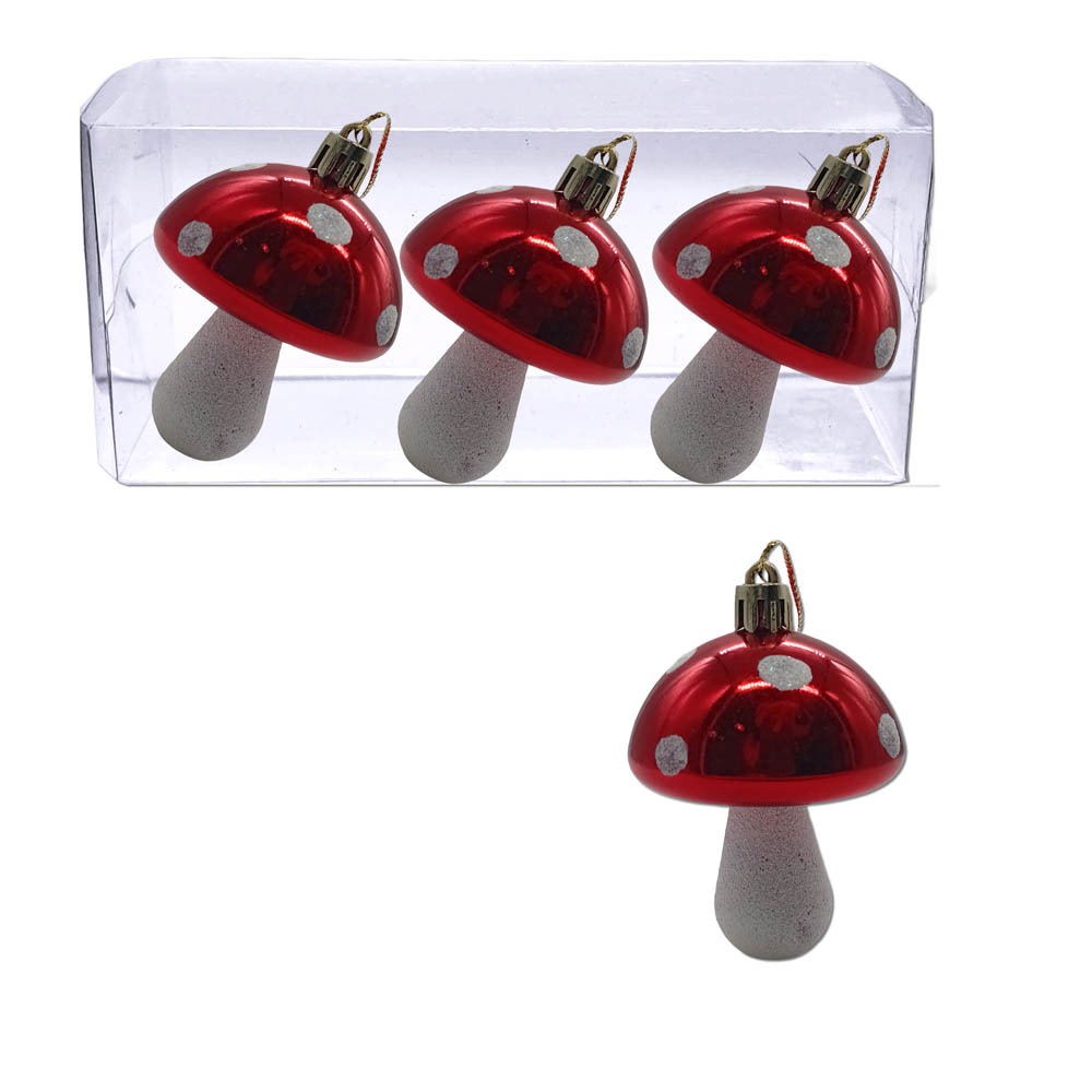 PVC x3 honguitos plásticos 7x5cm cada uno