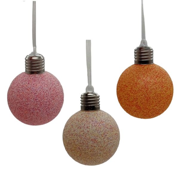 Bola Nº8 c/luz- 3surt: naranja, rosa, blanco - Imagen 1