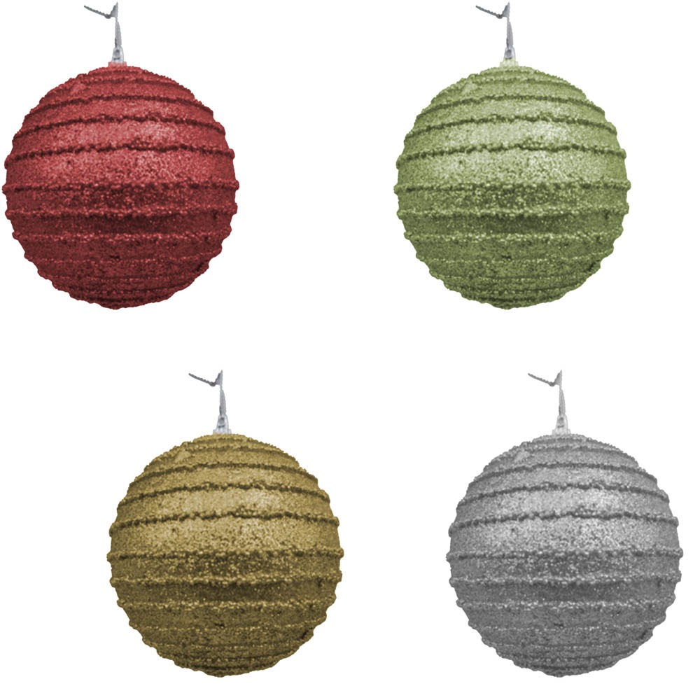 Bola Nº6 con líneas relieve horiz-4 surtido ro,verd,plat,do