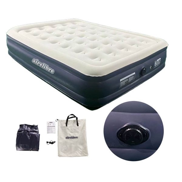 Colch inflable aut 1 plaza-bomba USB 99x188x36.5cm aprox - Imagen 1
