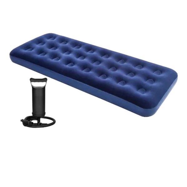 303864-1.jpg Colchon inflable 1 plaza 191x73cm aprox con inflador - Imagen 1