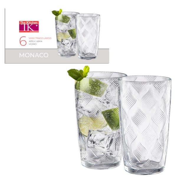 304013-1.jpg Linea Monaco-Vaso trago largo de 420CC - Set X 6pcs - Imagen 1