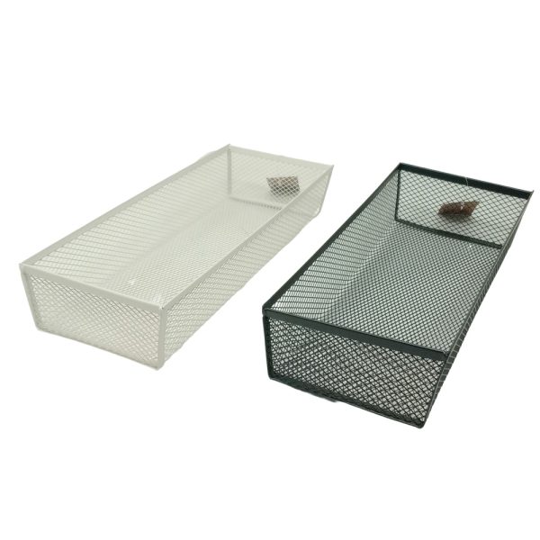 cesta de metal de 15,30 x 38,60 x 5,30 cm aprox - Imagen 1