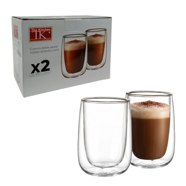 Set x 2 jarros doble pared 280 cc aprox - Imagen 4