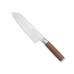 Cuchillo Santoku 18.5cm aprox con mango de madera