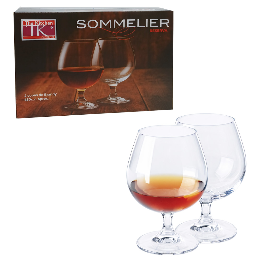 Set x 2 copas de brandy RESERVA de 630cc