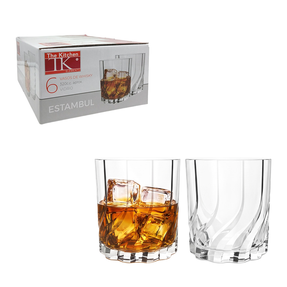 Set x6 Vasos de vidrio Estambul 320cc