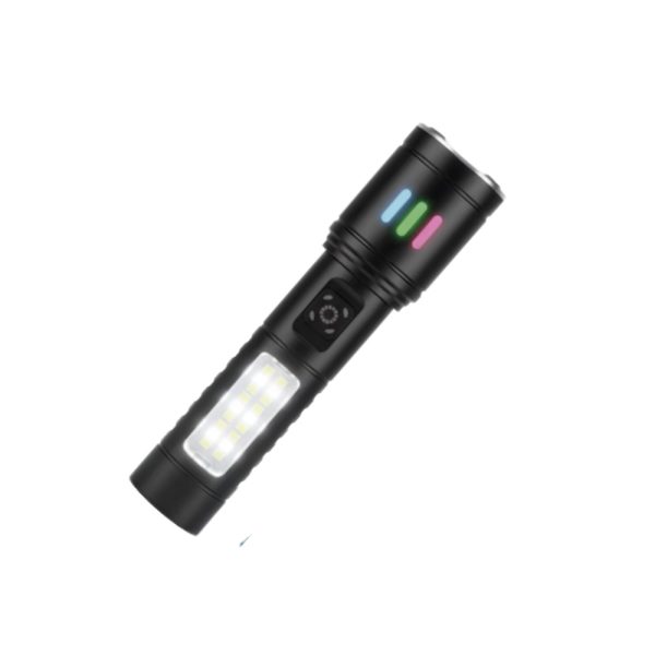 305203.jpg Linterna de aluminio USBC con zoom y luz lateral - Imagen 1