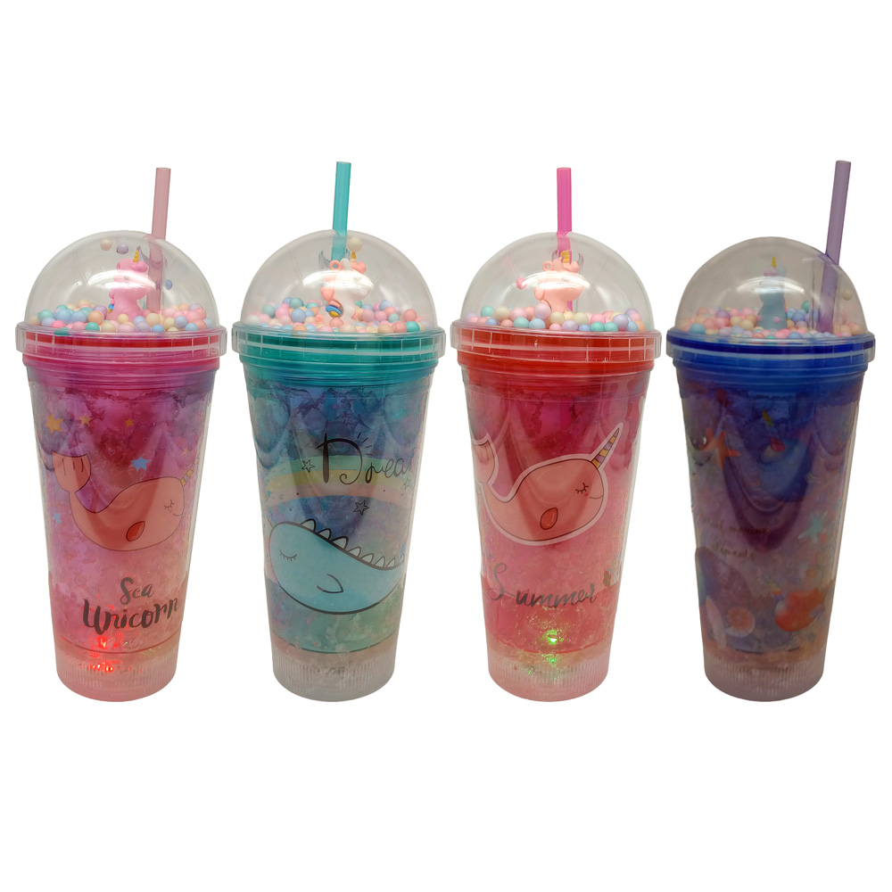 Vaso plástico doble pared con gel refrigerante 450cc
