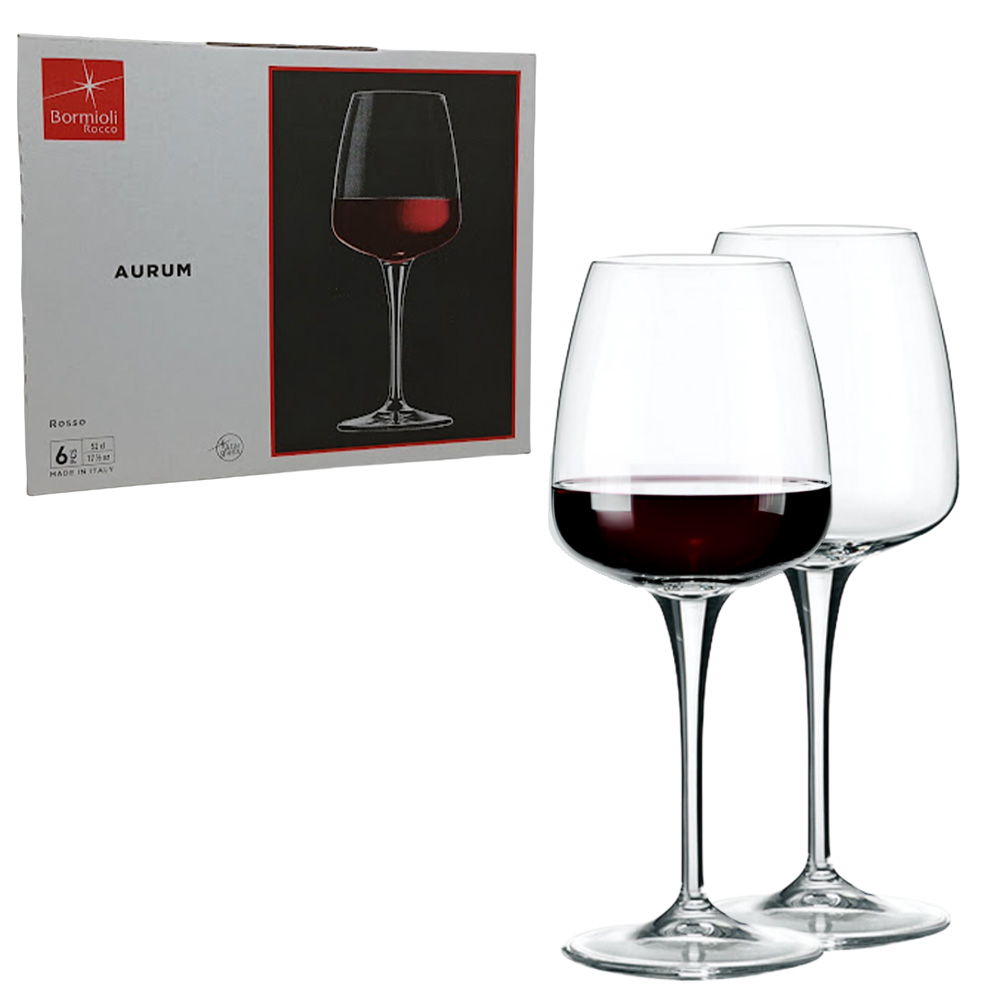Set x6 copas de vino AURUM 520cc
