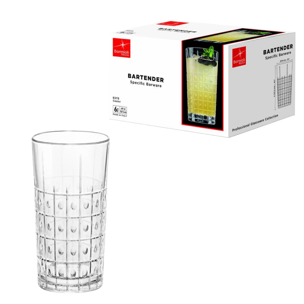 Set x6 vasos T/L BARTENDER COOLER 490cc
