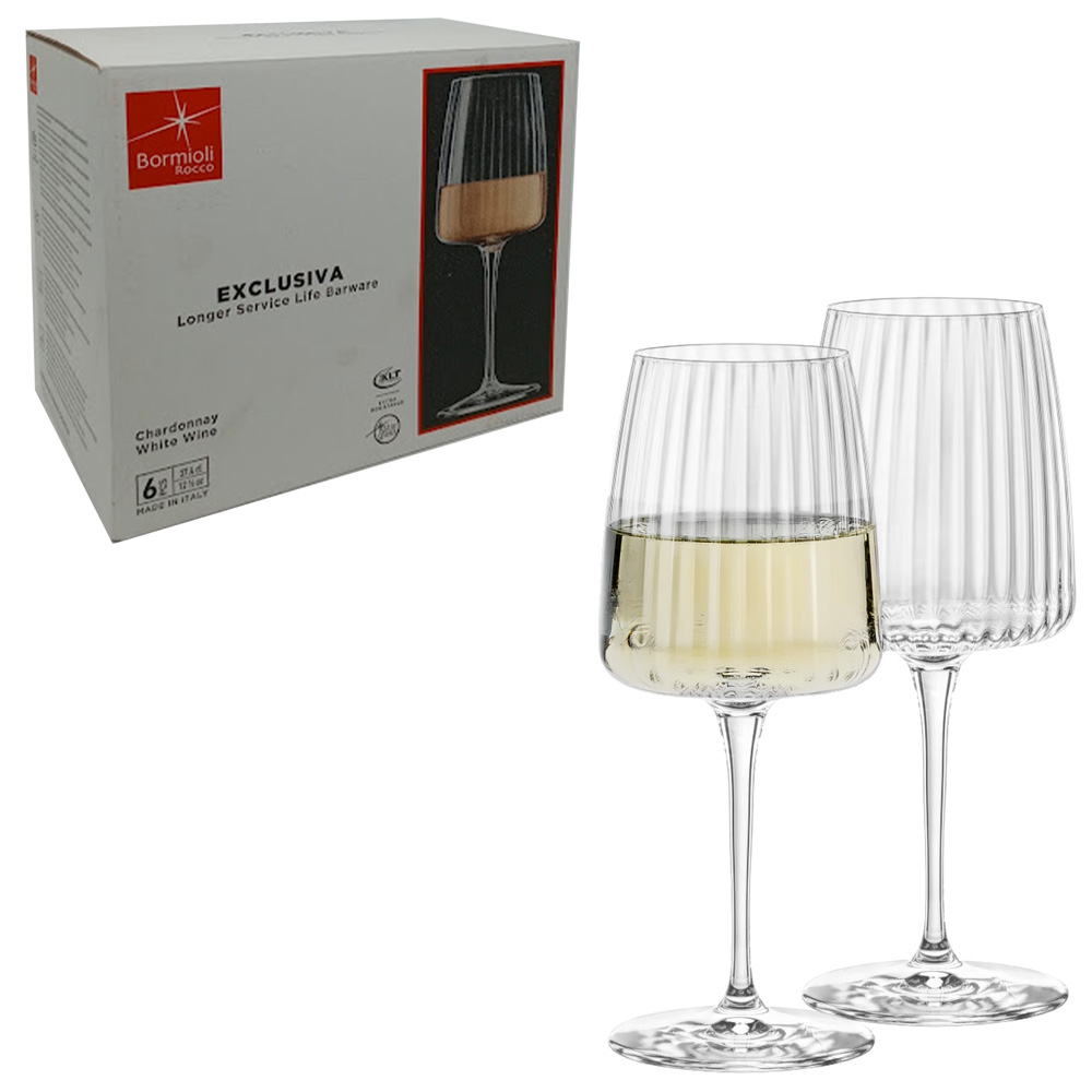 Set x6 copas Exclusiva CHARDONNAY 370cc