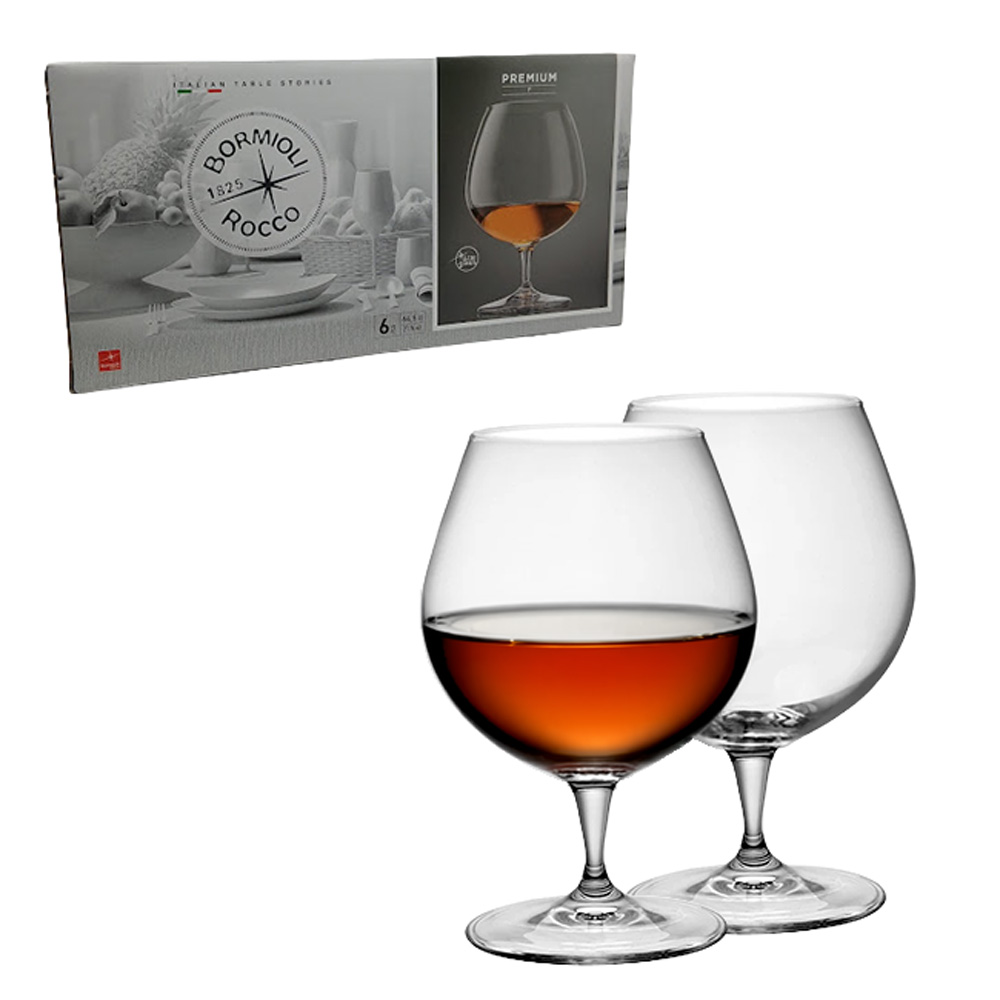 Set x6 copas de cognac PREMIUM CAL 650cc