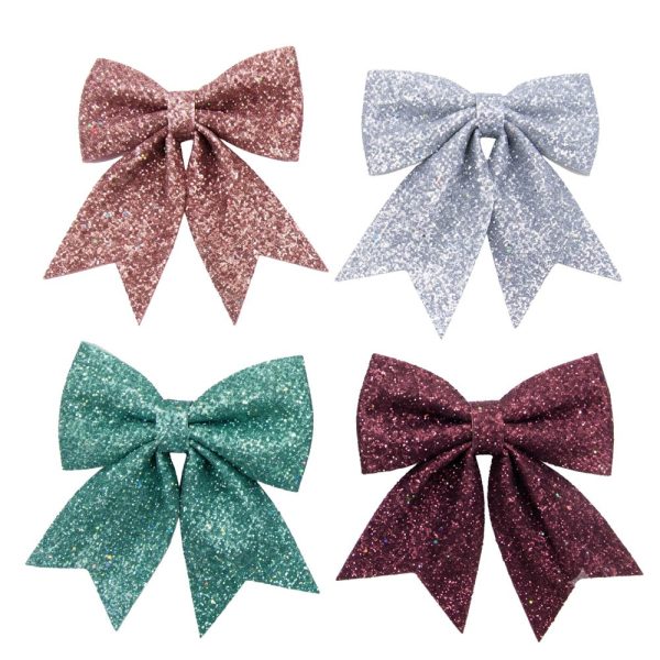 306361-1.jpg Moño x1 brillante de 20cm aprox, surt rosa, gris,verde,vino - Imagen 1