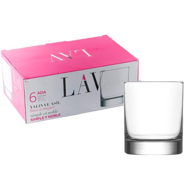 37073-1.jpg pk x6 vasos ADA" whisky f.pesado 300cc" - Imagen 1