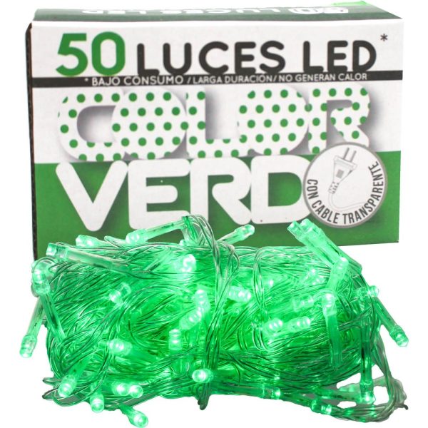 50L Led verde- cable transparente - Imagen 2