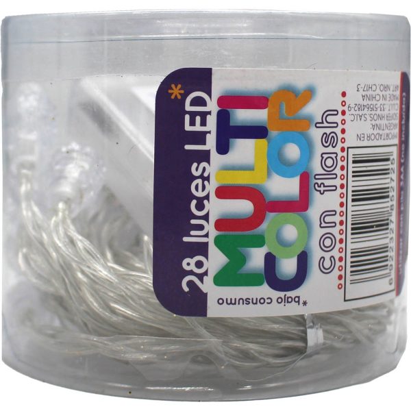 28L LED a pila piña- cable transparente - Imagen 2