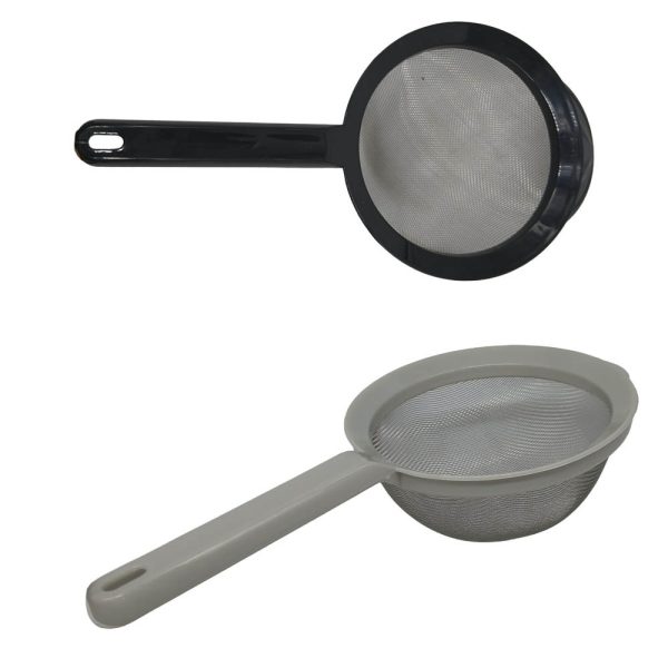 colador acero inox mango plástico 14cm aprox - Imagen 1